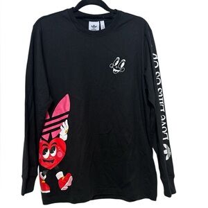Adidas MBN Valentine's Day Heart Long Sleeve Tee "Love Lifts Us Up" JP0978 Sz S